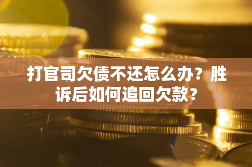 北京打官司欠债不还怎么办？胜诉后如何追回欠款？