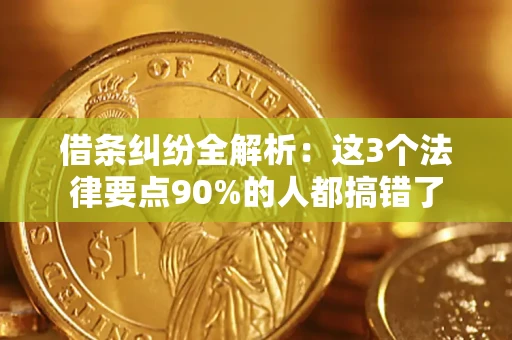 北京借条纠纷全解析：这3个法律要点90%的人都搞错了