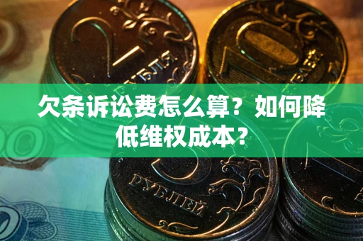 北京欠条诉讼费怎么算？如何降低维权成本？