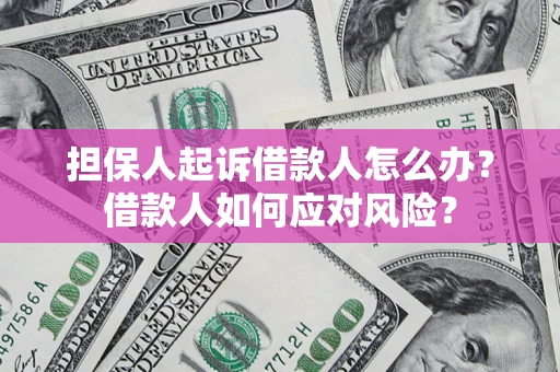 北京担保人起诉借款人怎么办？借款人如何应对风险？