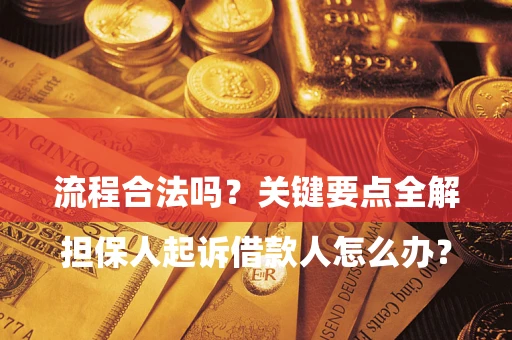 北京

担保人起诉借款人怎么办？流程合法吗？关键要点全解析